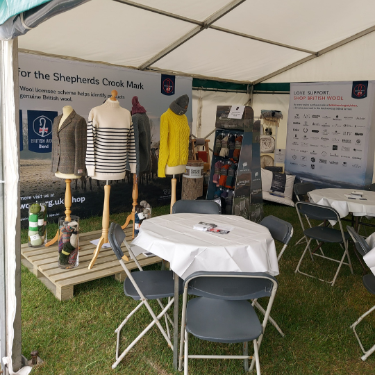 british wool stand at the great yorkshire show