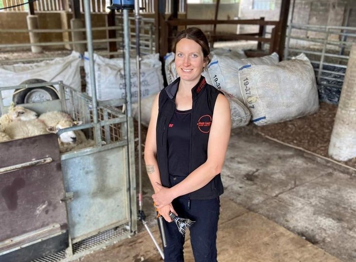 First ever women's 8 hour ewe shearing World and British record attempt